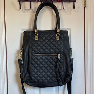 SOLD: Steve Madden black quilted purse